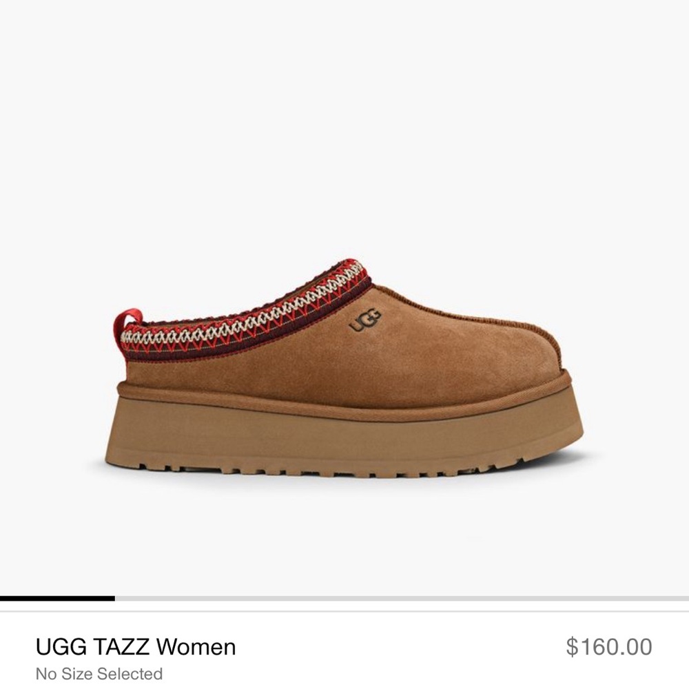UGG Tazz platform slide. Tan. Size 8. Nearly New!